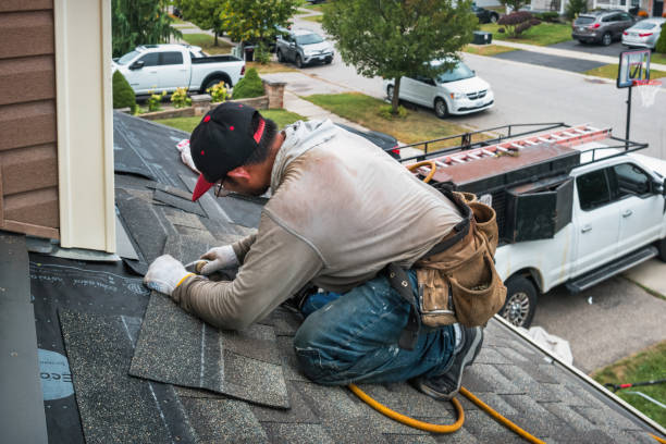 Professional Roof Leak Repair technician working in Elizabethport, NJ